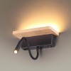 Настенный светильник-полка с подсветкой/USB ODEON LIGHT WOODY 3868/8WL